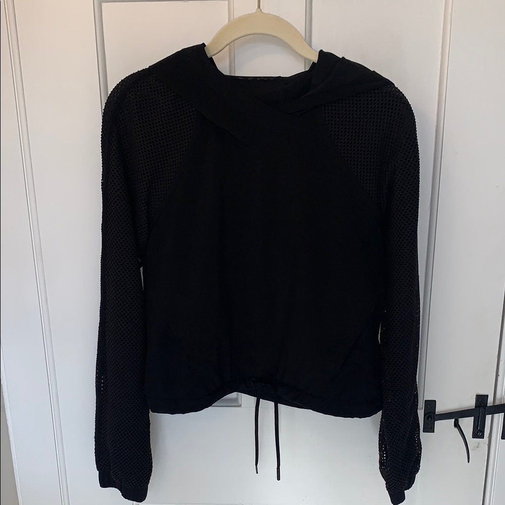 Lululemon Black Mesh Sleeve Hoodie